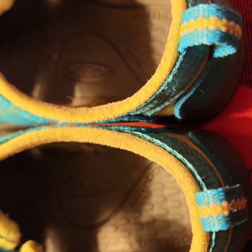 Keen Kids Aqua Blue and Yellow Sandals Size Toddler 6 - Picture 12 of 16